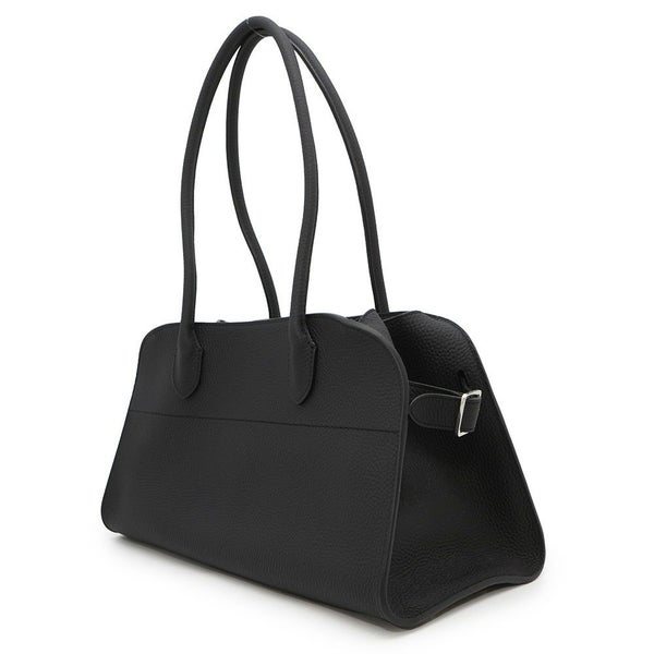 ザ ロウ トートバッグ マルゴー12 レザー W1712 L133 THE ROW ショルダーバッグ 黒
