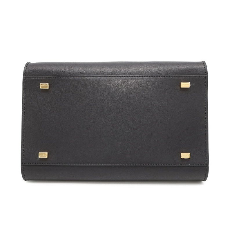 ザ ロウ ハンドバッグ マルゴー10 レザー W1190 L72 THE ROW 2wayショルダーバッグ 黒