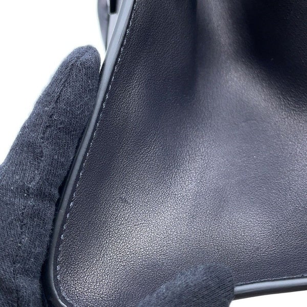 ザ ロウ ハンドバッグ マルゴー10 レザー W1190 L72 THE ROW 2wayショルダーバッグ 黒