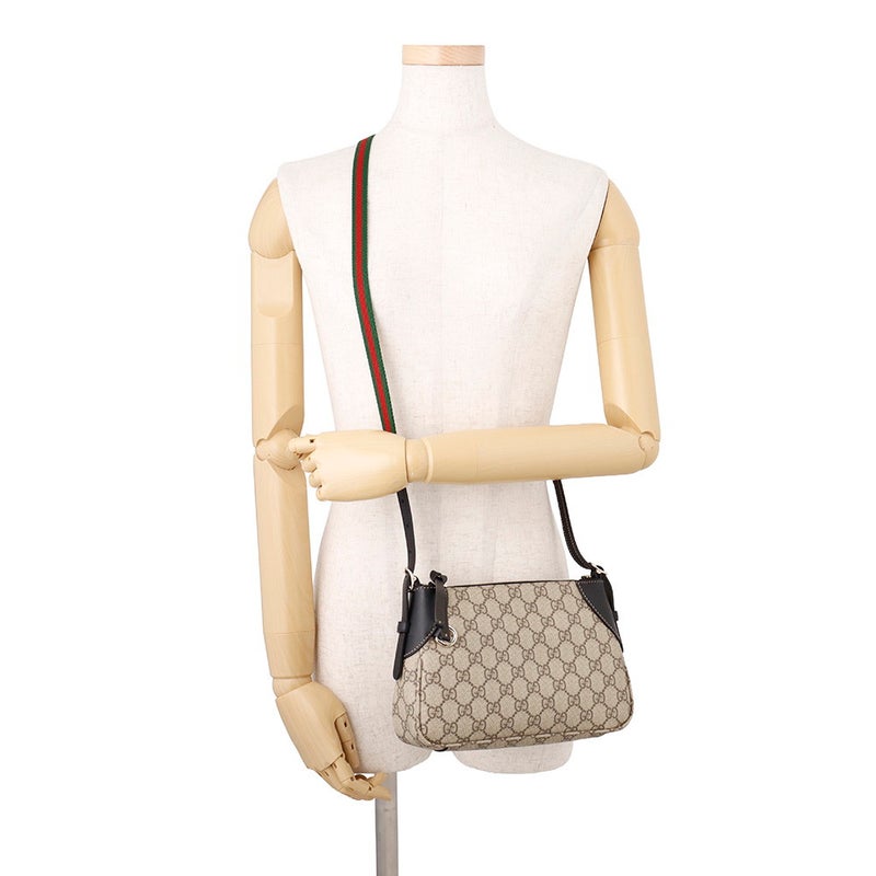 グッチ ショルダーバッグ GGエンブレム GGスプリーム/レザー 815218 GUCCI バッグ 2way