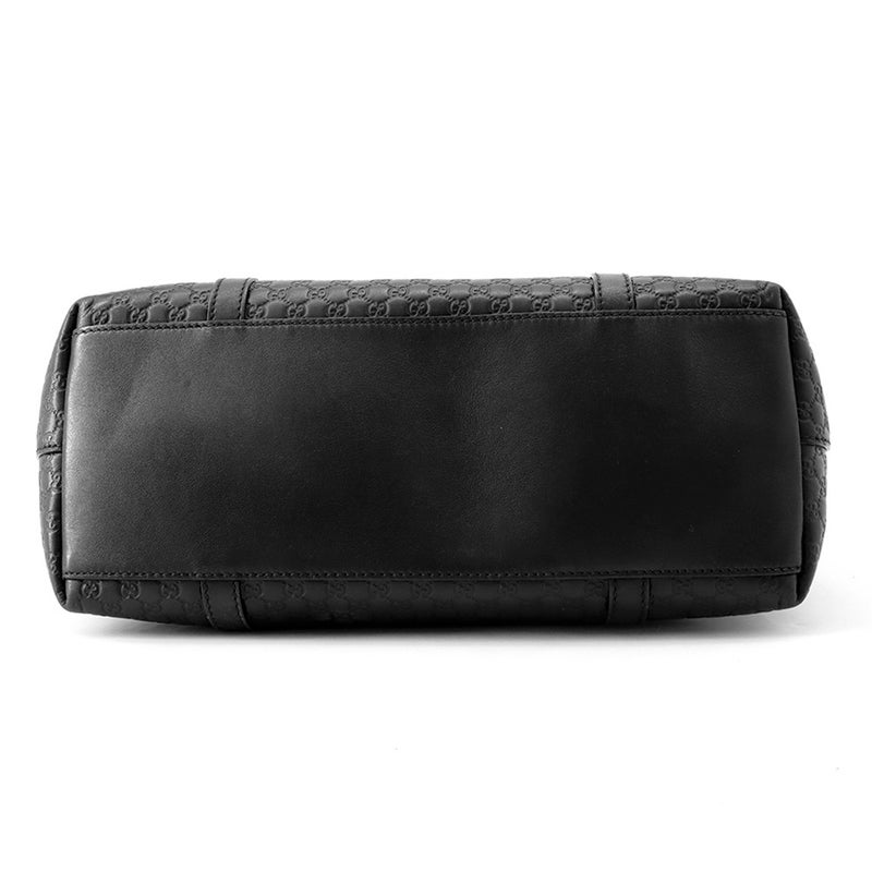 グッチ トートバッグ マイクログッチシマ レザー 449656 GUCCI 2wayショルダーバッグ 黒 アウトレット品