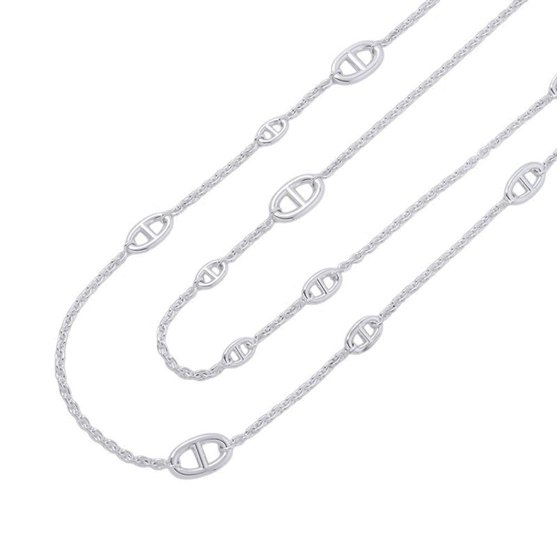 エルメス ネックレス シェーヌダンクル ファランドール SV925シルバー サイズ120 HERMES ロングネックレス Farandole