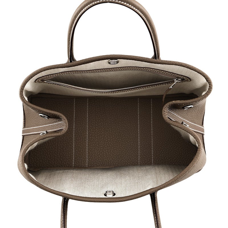 エルメス トートバッグ ガーデンパーティTPM エトゥープ/シルバー金具 ネゴンダ G刻印 HERMES Garden Party