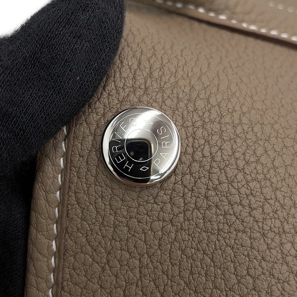 エルメス トートバッグ ガーデンパーティTPM エトゥープ/シルバー金具 ネゴンダ G刻印 HERMES Garden Party