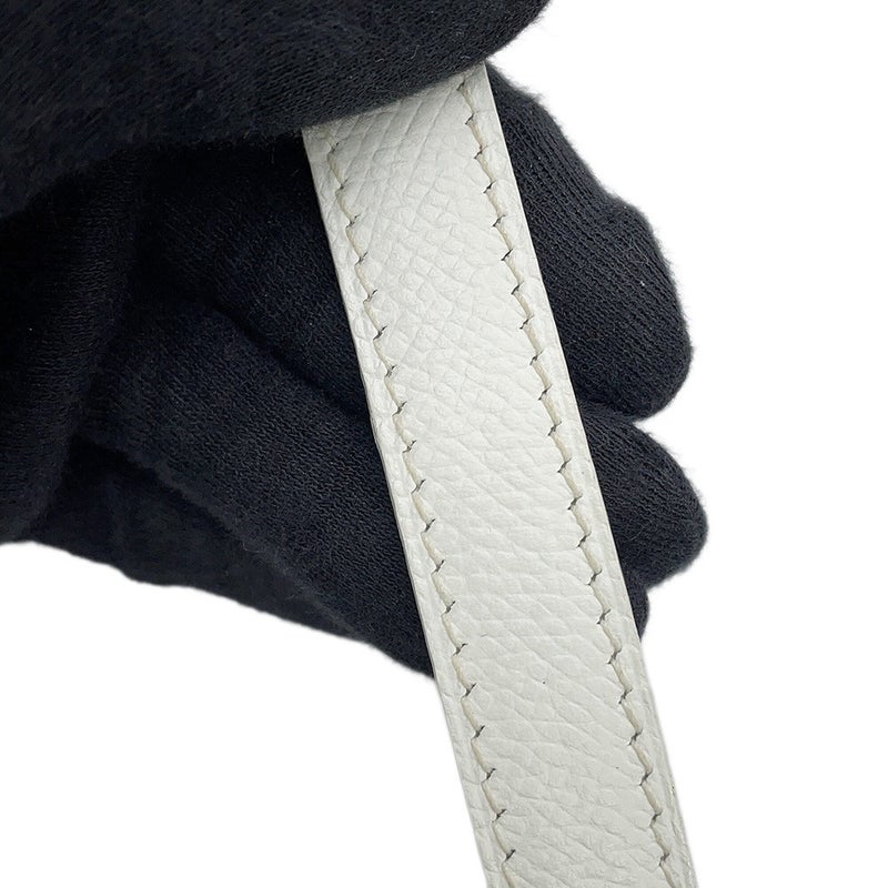 エルメス ショルダーバッグ ヴェスパTPM ホワイト/シルバー金具 エプソン □H刻印 HERMES 白