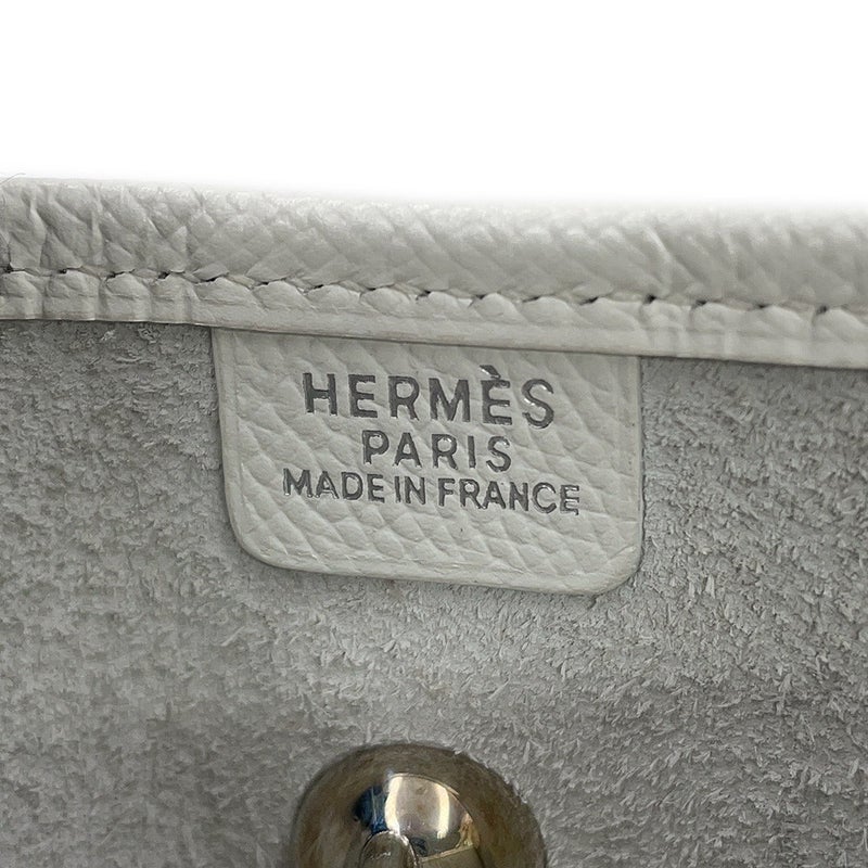 エルメス ショルダーバッグ ヴェスパTPM ホワイト/シルバー金具 エプソン □H刻印 HERMES 白
