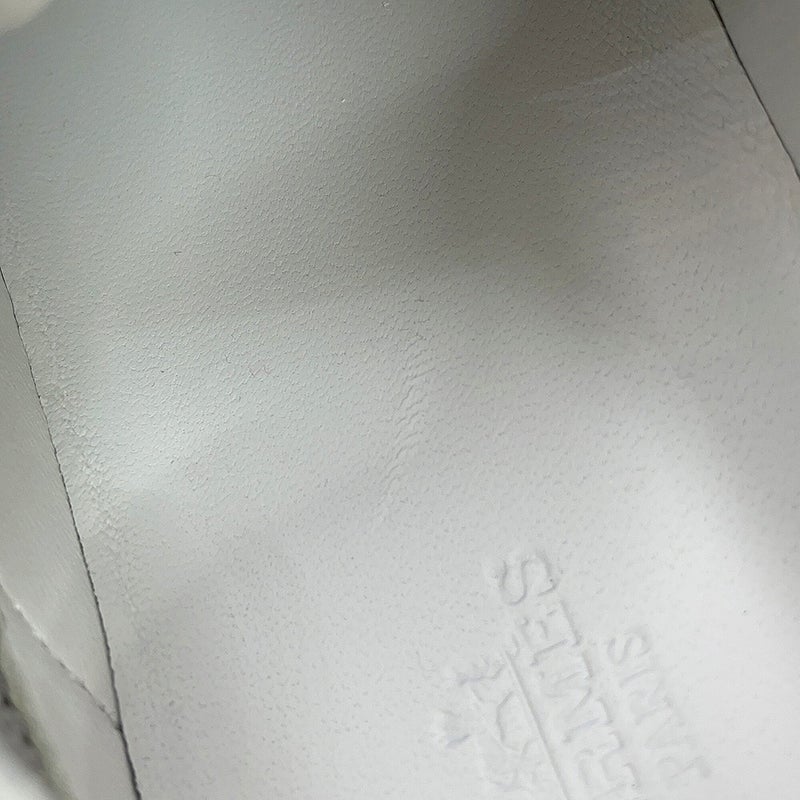 エルメス スニーカー ディープ ファブリック ラバー レディースサイズ38.5 HERMES 靴 白