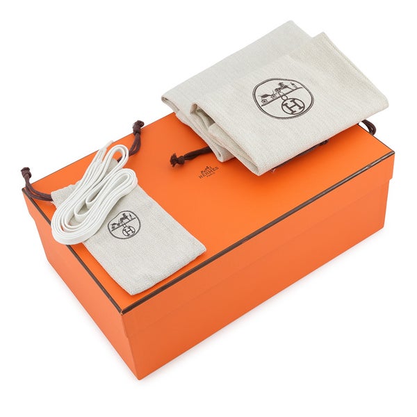 エルメス スニーカー ディープ ファブリック ラバー レディースサイズ38.5 HERMES 靴 白