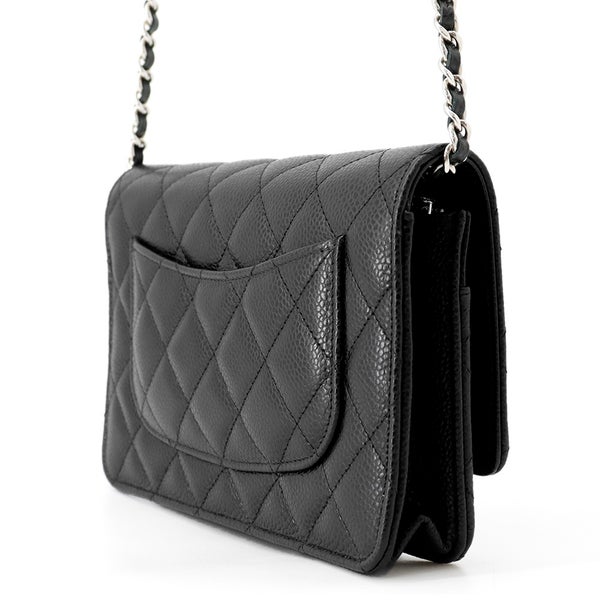 シャネル チェーンウォレット マトラッセ ココマーク キャビアスキン AP4241 CHANEL 財布 黒