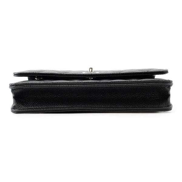 シャネル チェーンウォレット マトラッセ ココマーク キャビアスキン AP4241 CHANEL 財布 黒