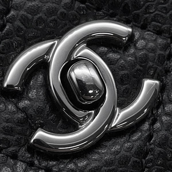 シャネル チェーンウォレット マトラッセ ココマーク キャビアスキン AP4241 CHANEL 財布 黒