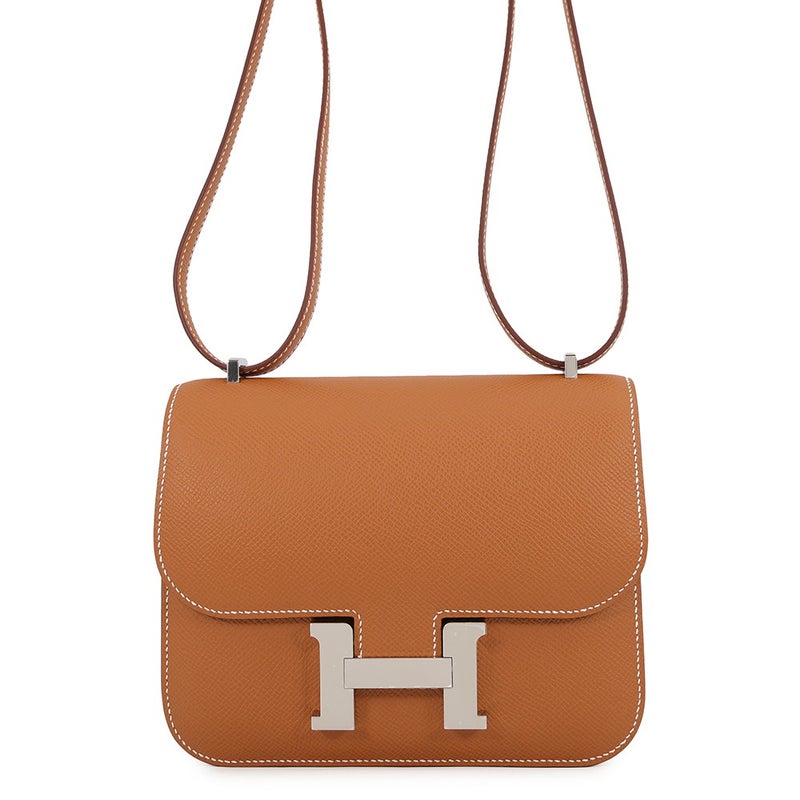 エルメス ショルダーバッグ ミニ コンスタンス3 ミロワール ゴールド/シルバー金具 エプソン G刻印 HERMES Constance
