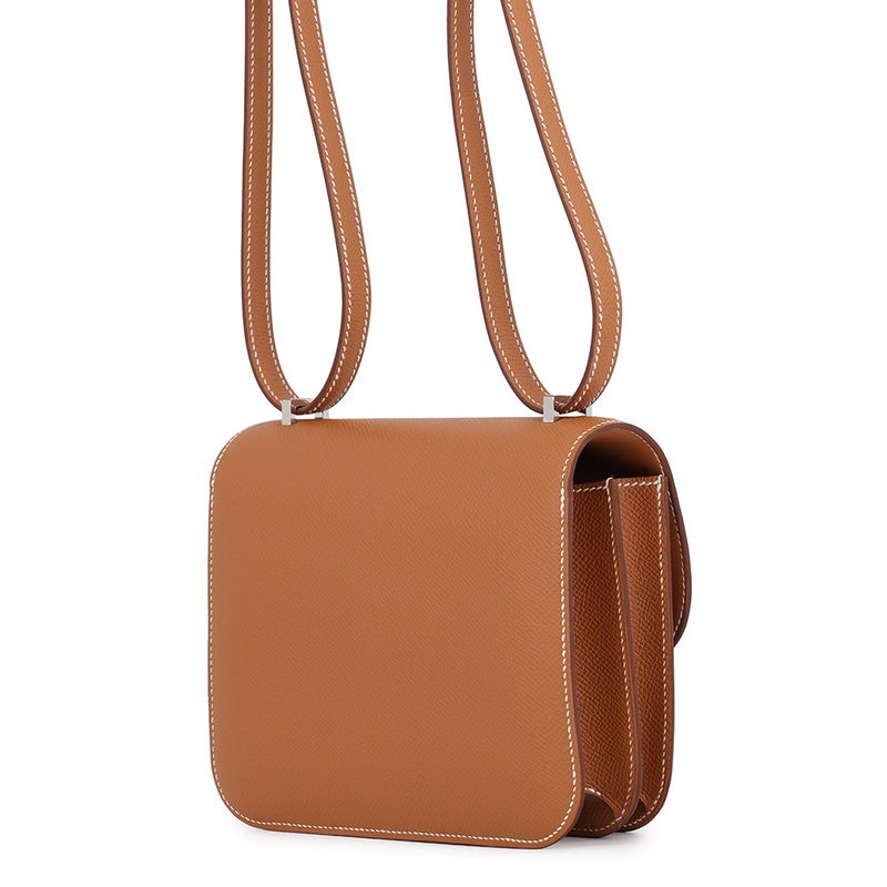 エルメス ショルダーバッグ ミニ コンスタンス3 ミロワール ゴールド/シルバー金具 エプソン G刻印 HERMES Constance
