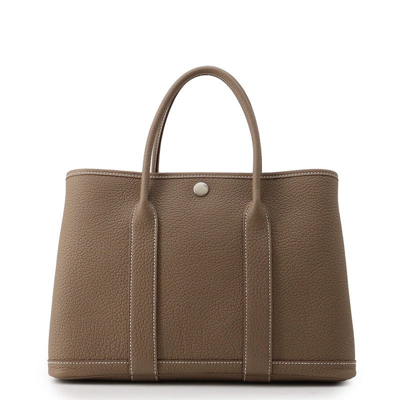 エルメス トートバッグ ガーデンパーティTPM エトゥープ/シルバー金具 ネゴンダ G刻印 HERMES Garden Party