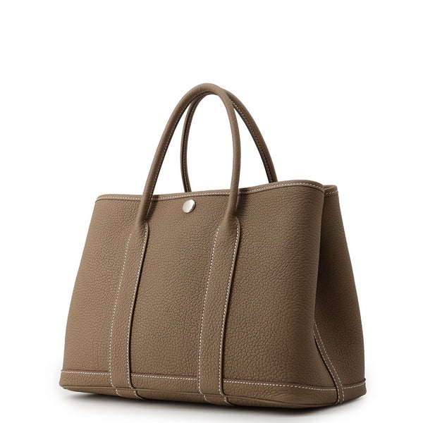 エルメス トートバッグ ガーデンパーティTPM エトゥープ/シルバー金具 ネゴンダ G刻印 HERMES Garden Party