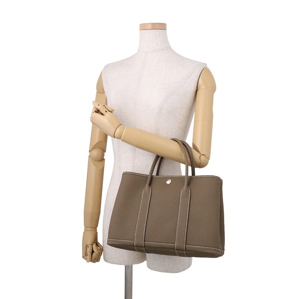 エルメス トートバッグ ガーデンパーティTPM エトゥープ/シルバー金具 ネゴンダ G刻印 HERMES Garden Party