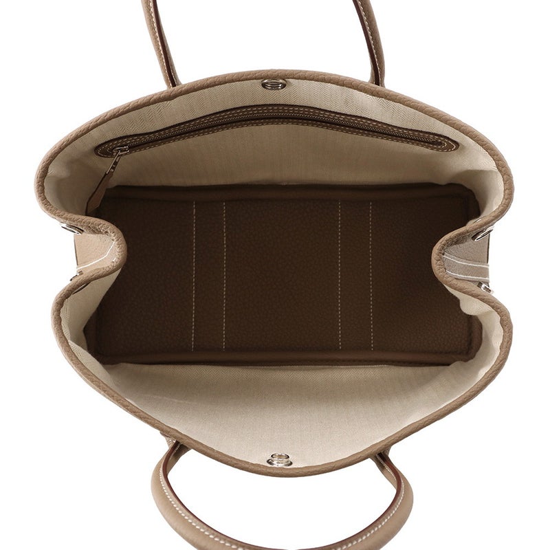 エルメス トートバッグ ガーデンパーティTPM エトゥープ/シルバー金具 ネゴンダ G刻印 HERMES Garden Party