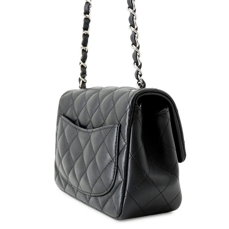 シャネル チェーンショルダーバッグ マトラッセ ココマーク ラムスキン ミニマトラッセ A35200 CHANEL バッグ ミニマト 黒