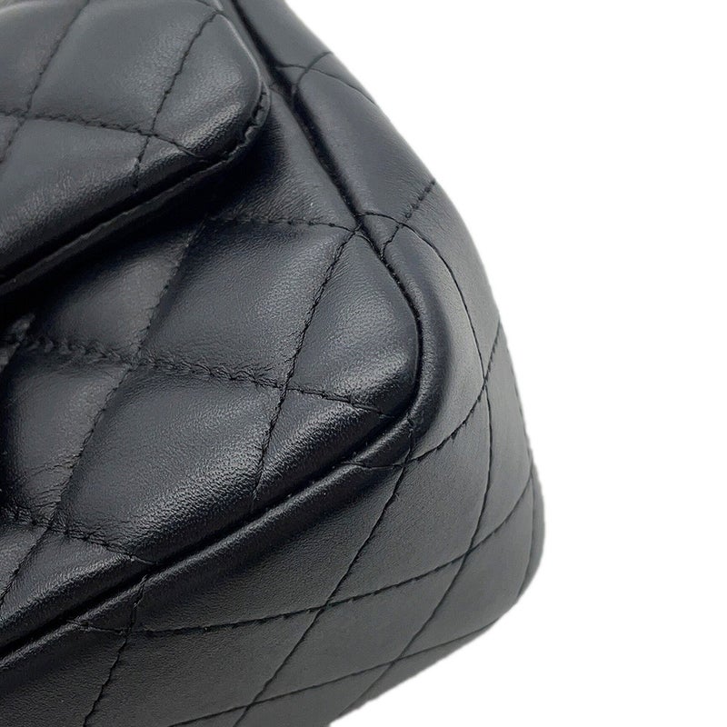 シャネル チェーンショルダーバッグ マトラッセ ココマーク ラムスキン ミニマトラッセ A35200 CHANEL バッグ ミニマト 黒