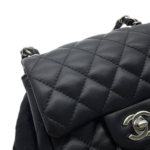 シャネル チェーンショルダーバッグ マトラッセ ココマーク ラムスキン ミニマトラッセ A35200 CHANEL バッグ ミニマト 黒