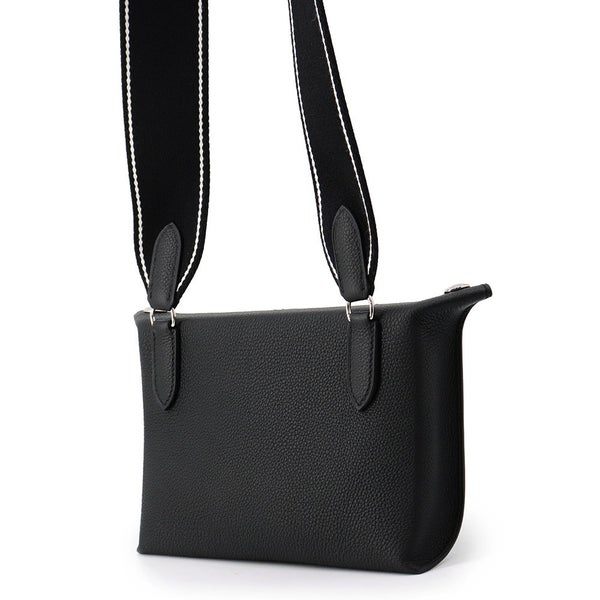 エルメス ショルダーバッグ ヴィドポッシュ ブラック/シルバー金具 トゴ K刻印 黒