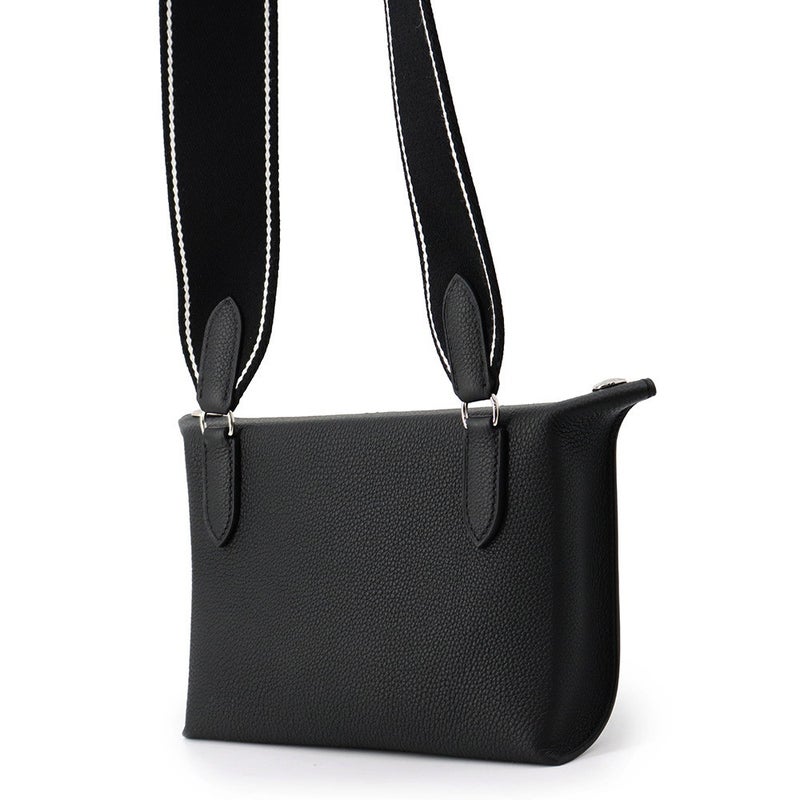 エルメス ショルダーバッグ ヴィドポッシュ ブラック/シルバー金具 トゴ K刻印 黒