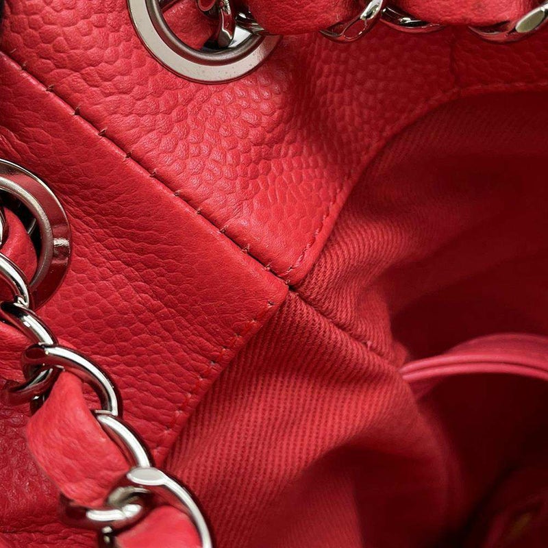 シャネル トートバッグ マトラッセ ココマーク キャビアスキン A67291 CHANEL ピンク