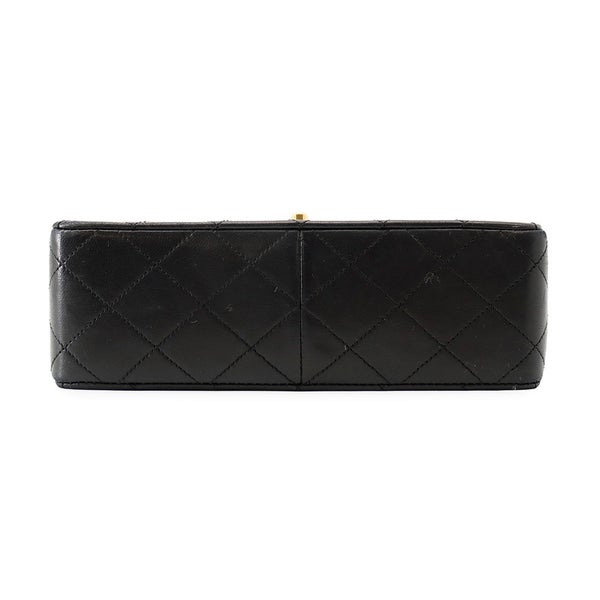 シャネル チェーンショルダーバッグ マトラッセ20 ココマーク ラムスキン A01163 CHANEL ミニマトラッセ 黒