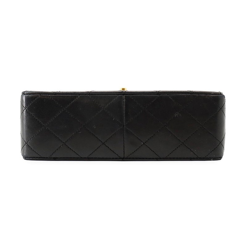 シャネル チェーンショルダーバッグ マトラッセ20 ココマーク ラムスキン A01163 CHANEL ミニマトラッセ 黒