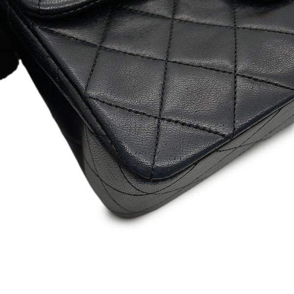 シャネル チェーンショルダーバッグ マトラッセ20 ココマーク ラムスキン A01163 CHANEL ミニマトラッセ 黒