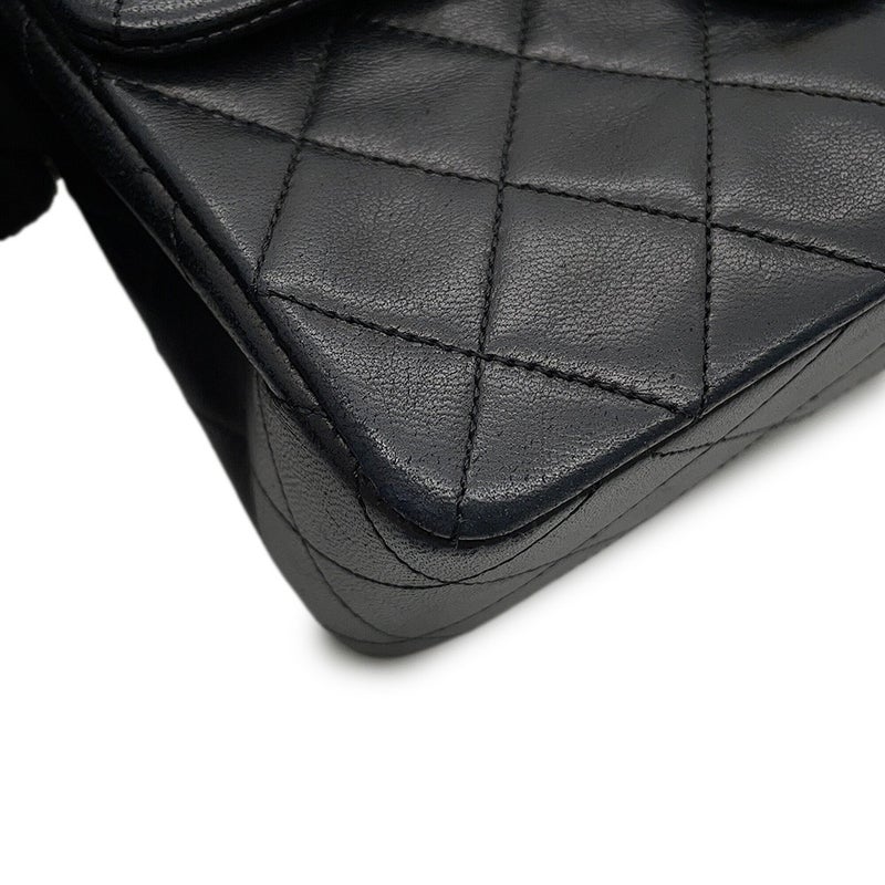 シャネル チェーンショルダーバッグ マトラッセ20 ココマーク ラムスキン A01163 CHANEL ミニマトラッセ 黒