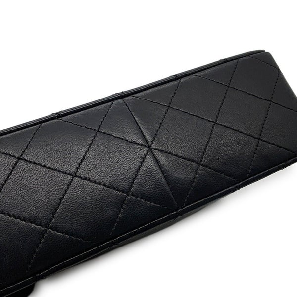 シャネル チェーンショルダーバッグ マトラッセ20 ココマーク ラムスキン A01163 CHANEL ミニマトラッセ 黒