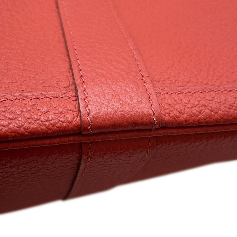 エルメス トートバッグ ガーデンパーティTPM ルージュデュセス/シルバー金具 カントリー Y刻印