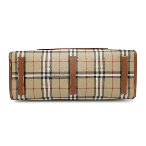 バーバリー トートバッグ フレヤトート ミディアム PVC/レザー 8097568 BURBERRY 2wayショルダーバッグ