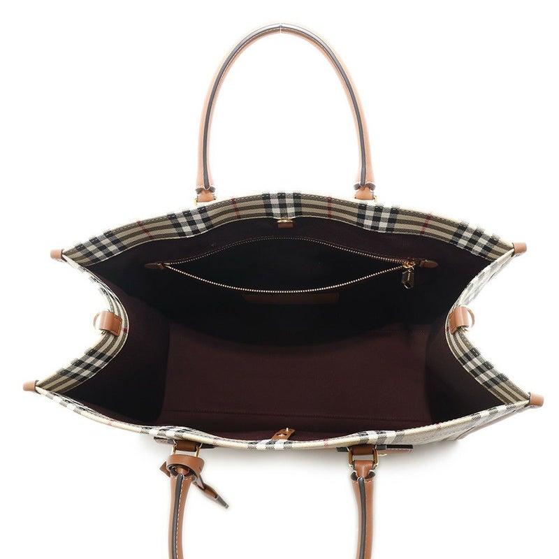 バーバリー トートバッグ フレヤトート ミディアム PVC/レザー 8097568 BURBERRY 2wayショルダーバッグ