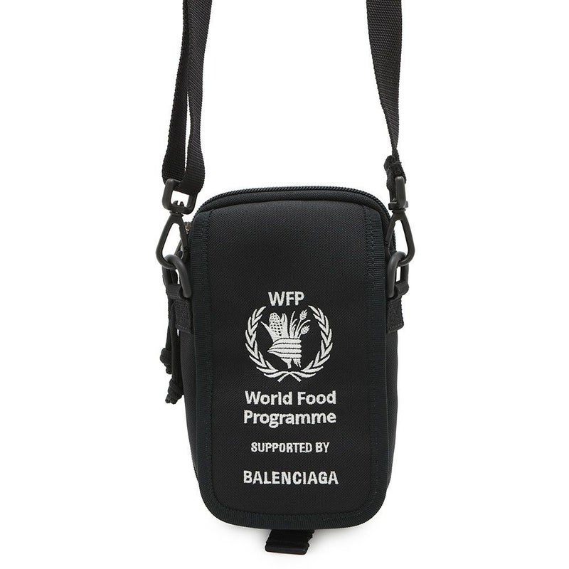 バレンシアガ ショルダーバッグ WFPコラボ エクスプローラー 593329 BALENCIAGA バッグ ボディバッグ 黒