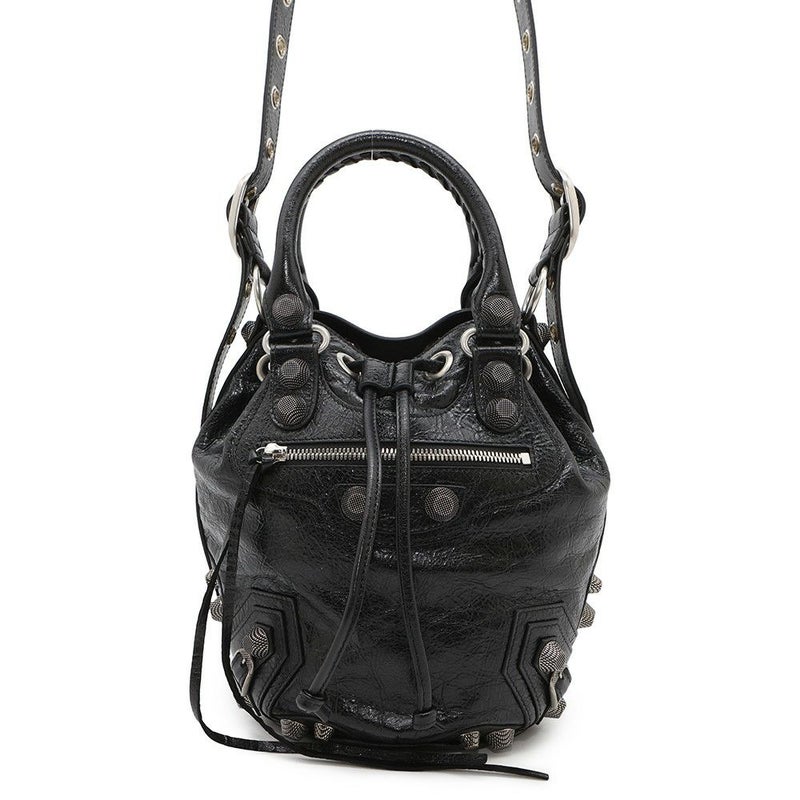 バレンシアガ ハンドバッグ ル カゴール スモール バケット 702432 BALENCIAGA 2wayショルダー 黒