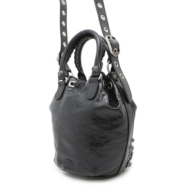 バレンシアガ ハンドバッグ ル カゴール スモール バケット 702432 BALENCIAGA 2wayショルダー 黒
