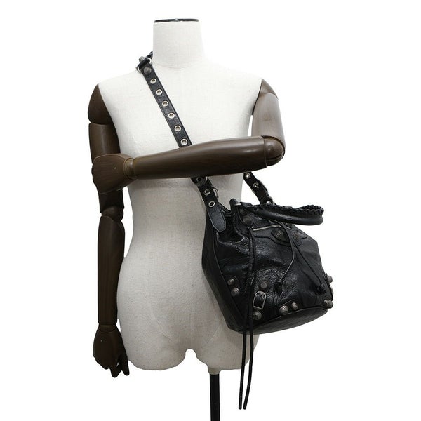 バレンシアガ ハンドバッグ ル カゴール スモール バケット 702432 BALENCIAGA 2wayショルダー 黒