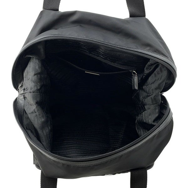 プラダ トートバッグ ナイロン 三角ロゴ レザー PRADA ショルダーバッグ 黒