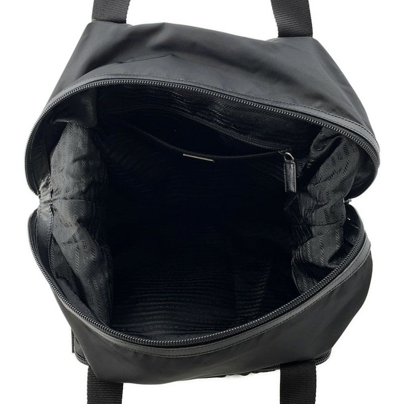 プラダ トートバッグ ナイロン 三角ロゴ レザー PRADA ショルダーバッグ 黒