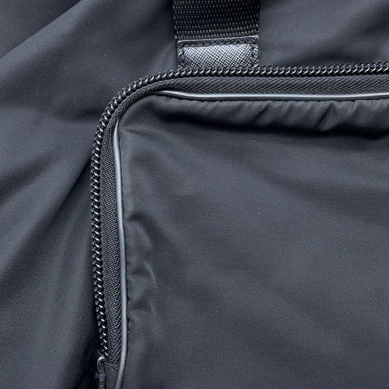プラダ トートバッグ ナイロン 三角ロゴ レザー PRADA ショルダーバッグ 黒
