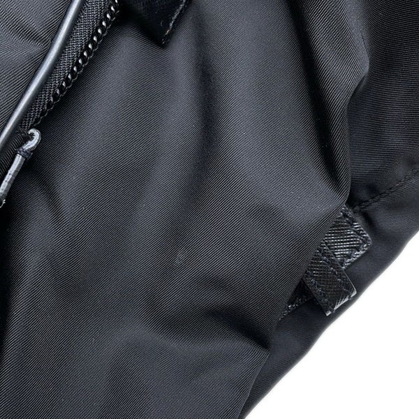プラダ トートバッグ ナイロン 三角ロゴ レザー PRADA ショルダーバッグ 黒