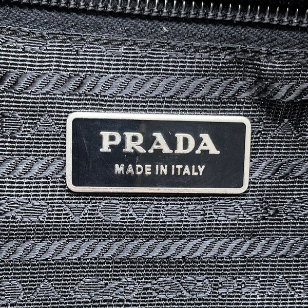 プラダ トートバッグ ナイロン 三角ロゴ レザー PRADA ショルダーバッグ 黒