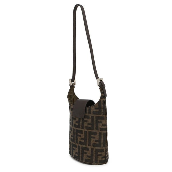 フェンディ ショルダーバッグ ズッカ キャンバス レザー FENDI バッグ
