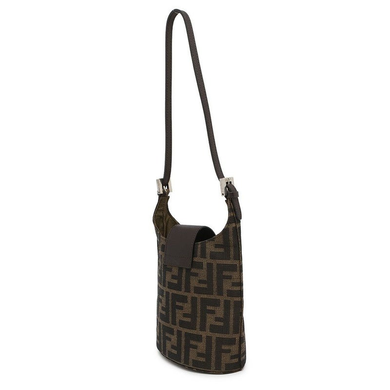 フェンディ ショルダーバッグ ズッカ キャンバス レザー FENDI バッグ