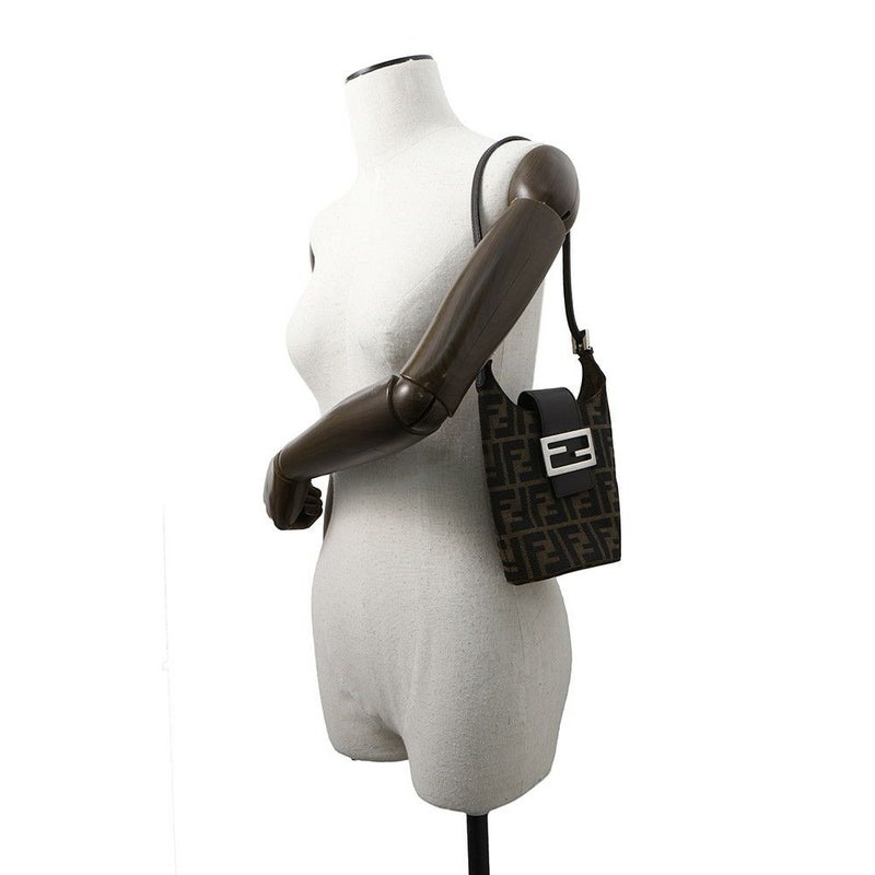フェンディ ショルダーバッグ ズッカ キャンバス レザー FENDI バッグ