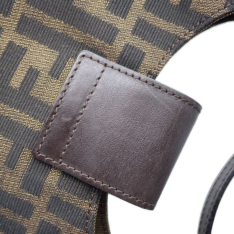 フェンディ ショルダーバッグ ズッカ キャンバス レザー FENDI バッグ