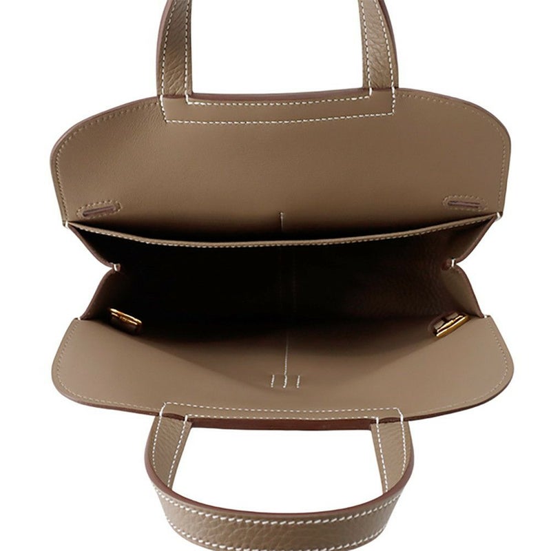 エルメス ハンドバッグ アルザン25 エトゥープ/ゴールド金具 トリヨンクレマンス K刻印 2wayショルダー