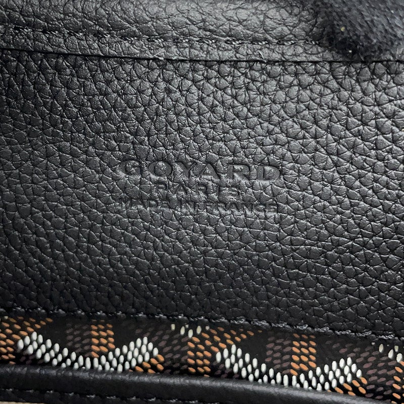 ゴヤール ショルダーバッグ ミュゼットPM PVC レザー MUSETTPMLTY01CG01P GOYARD 黒 ヘリンボーン